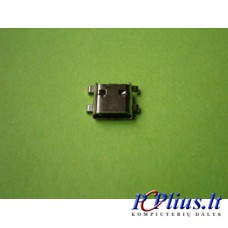 Micro USB 7 pin SMT SMD lizdas (atvirkštinis)